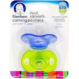 0-6 Months GERBER First Essentials Calming Pacifier in Assorted Colors